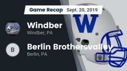 Recap: Windber  vs. Berlin Brothersvalley  2019