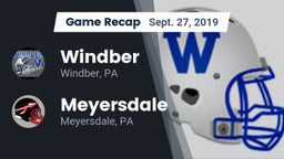 Recap: Windber  vs. Meyersdale  2019