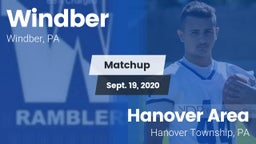 Matchup: Windber  vs. Hanover Area  2020
