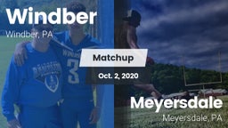 Matchup: Windber  vs. Meyersdale  2020