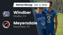 Recap: Windber  vs. Meyersdale  2020