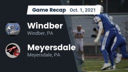 Recap: Windber  vs. Meyersdale  2021