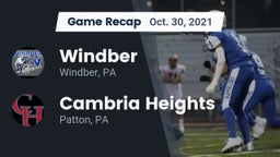 Recap: Windber  vs. Cambria Heights  2021