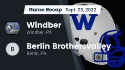 Recap: Windber  vs. Berlin Brothersvalley  2022