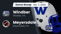 Recap: Windber  vs. Meyersdale  2022