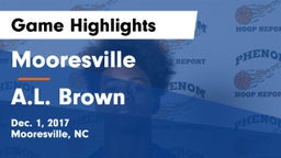 Mooresville  vs A.L. Brown  Game Highlights - Dec. 1, 2017
