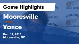 Mooresville  vs Vance Game Highlights - Dec. 12, 2017