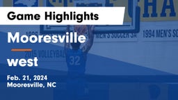 Mooresville  vs west Game Highlights - Feb. 21, 2024