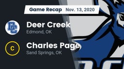 Recap: Deer Creek  vs. Charles Page  2020