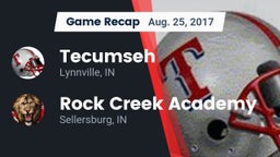 Recap: Tecumseh  vs. Rock Creek Academy  2017