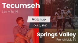 Matchup: Tecumseh  vs. Springs Valley  2020