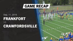 Recap: Frankfort  vs. Crawfordsville 2015