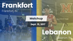 Matchup: Frankfort High vs. Lebanon  2017