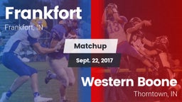 Matchup: Frankfort High vs. Western Boone  2017