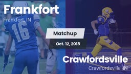 Matchup: Frankfort High vs. Crawfordsville  2018