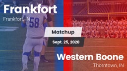 Matchup: Frankfort High vs. Western Boone  2020