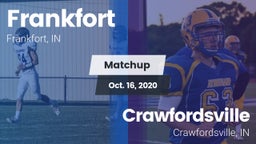 Matchup: Frankfort High vs. Crawfordsville  2020