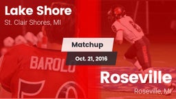 Matchup: Lake Shore High vs. Roseville  2016