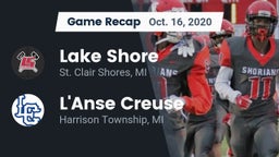 Recap: Lake Shore  vs. L'Anse Creuse  2020