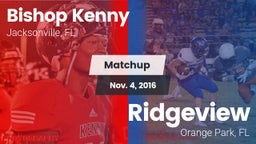 Matchup: Bishop Kenny High vs. Ridgeview  2016