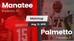 Matchup: Manatee  vs. Palmetto  2018