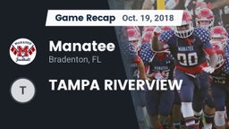 Recap: Manatee  vs. TAMPA RIVERVIEW 2018