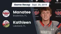 Recap: Manatee  vs. Kathleen  2019