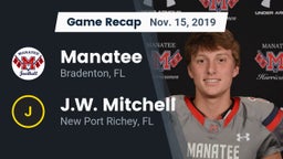 Recap: Manatee  vs. J.W. Mitchell  2019