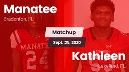 Matchup: Manatee  vs. Kathleen  2020