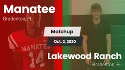Matchup: Manatee  vs. Lakewood Ranch  2020