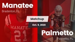 Matchup: Manatee  vs. Palmetto  2020