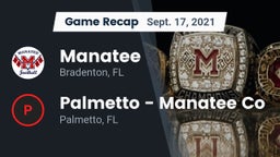 Recap: Manatee  vs. Palmetto  - Manatee Co 2021