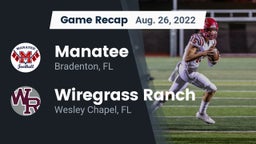 Recap: Manatee  vs. Wiregrass Ranch  2022