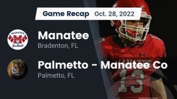 Recap: Manatee  vs. Palmetto  - Manatee Co 2022