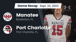 Recap: Manatee  vs. Port Charlotte  2023