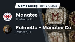 Recap: Manatee  vs. Palmetto  - Manatee Co 2023