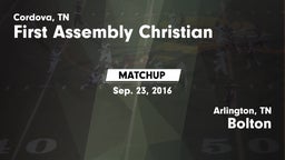 Matchup: First Assembly vs. Bolton  2016