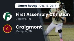Recap: First Assembly Christian  vs. Craigmont  2017