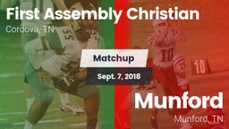 Matchup: First Assembly vs. Munford  2018