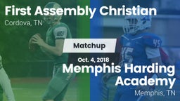 Matchup: First Assembly vs. Memphis Harding Academy 2018