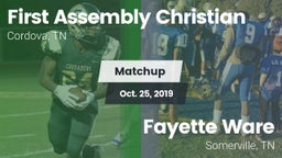 Matchup: First Assembly vs. Fayette Ware  2019