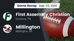 Recap: First Assembly Christian  vs. Millington  2020
