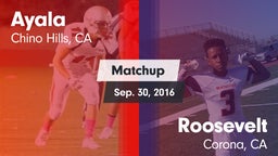 Matchup: Ayala  vs. Roosevelt  2016