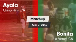 Matchup: Ayala  vs. Bonita  2016
