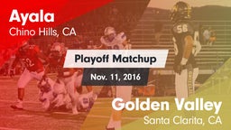 Matchup: Ayala  vs. Golden Valley  2016