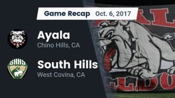 Recap: Ayala  vs. South Hills  2017