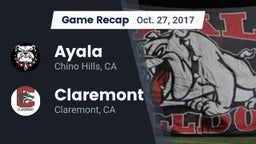 Recap: Ayala  vs. Claremont  2017