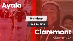 Matchup: Ayala  vs. Claremont  2018