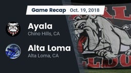 Recap: Ayala  vs. Alta Loma  2018