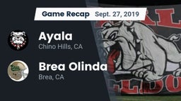 Recap: Ayala  vs. Brea Olinda  2019